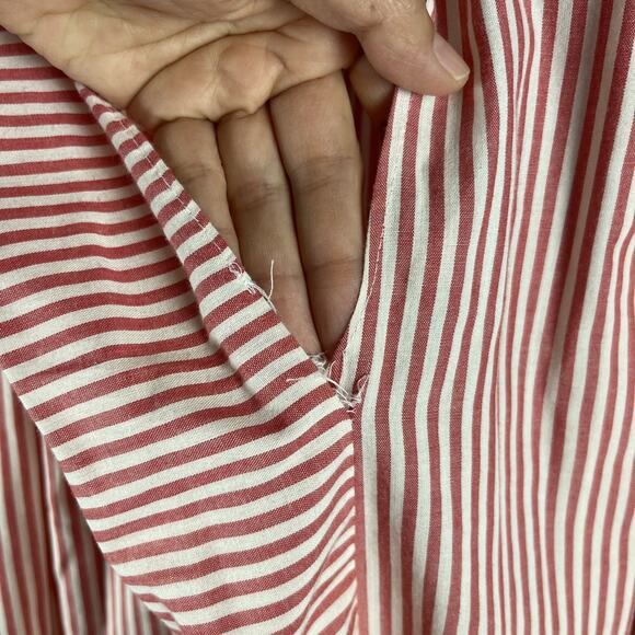 Vintage Ronnie Heller Designs For MJ Dress Womens 4 Red White Stripe Retro USA - Picture 15 of 15